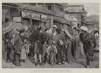 東洋の戦争、東京のストリートシーン